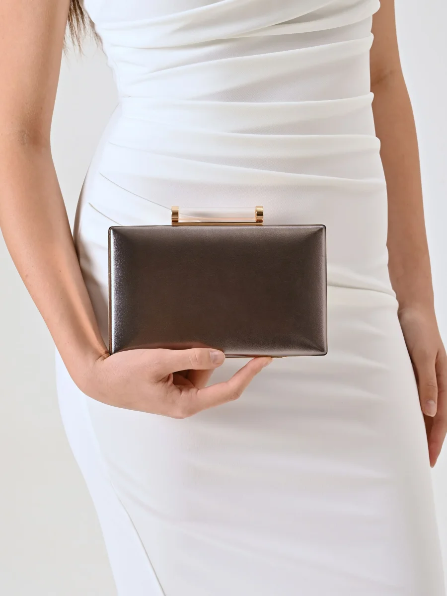 Clutch Glitter Grigio Piombo – Image 4