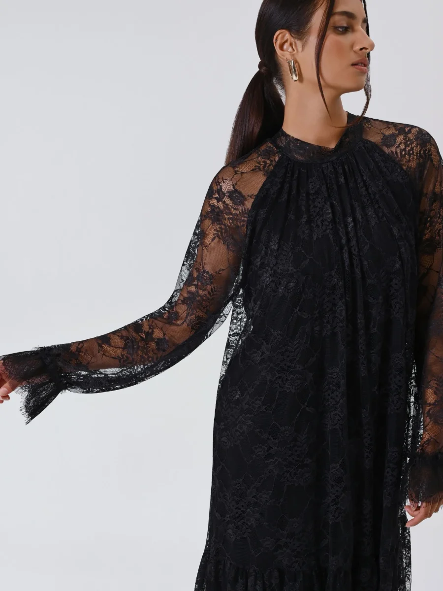 Abito Nero in Pizzo – Image 4