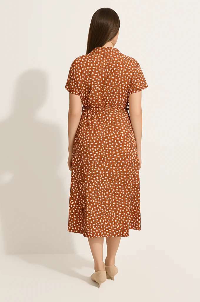Robe Orange A Pois – Image 3