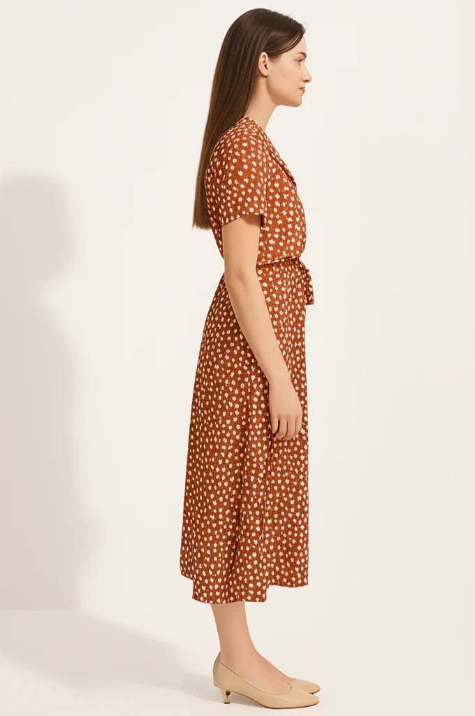 Robe Orange A Pois – Image 4