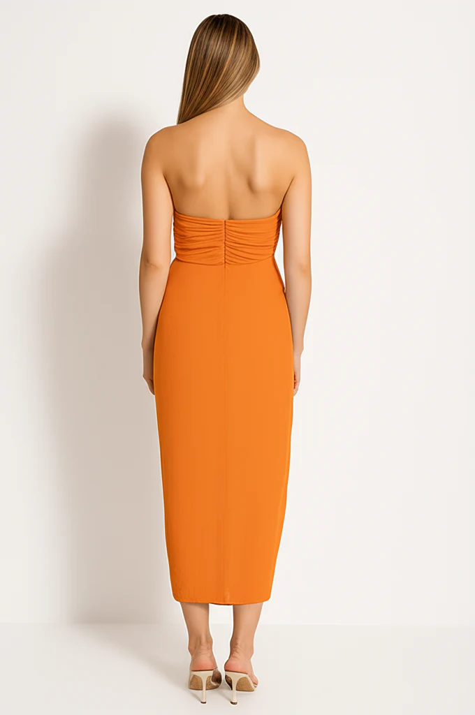 Robe Orange Dos Nu – Image 3