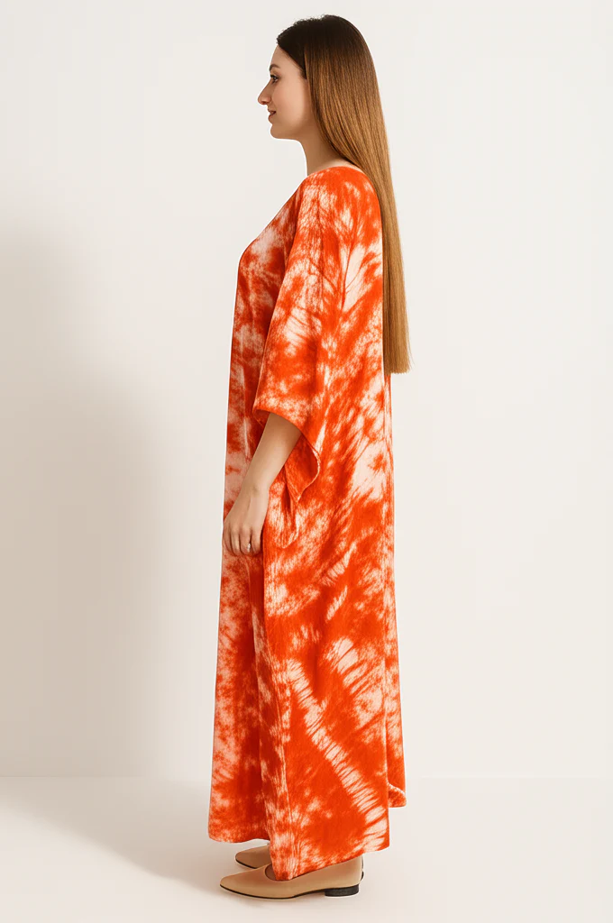 Robe Tie And Dye Orange – Image 4