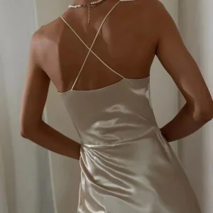 Robe Mi Longue Champagne