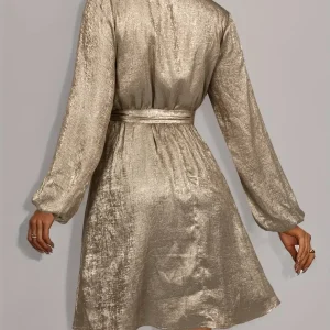 Robe Femme Champagne Satin