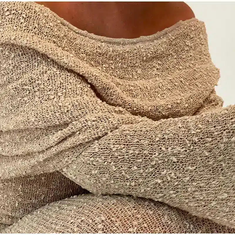 Robe Éclat Satiné Épaules Dénudées – Image 5