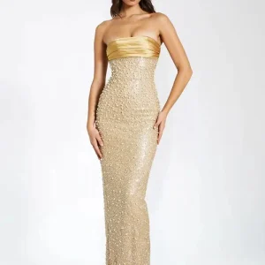 Robe Éclatante Dorée