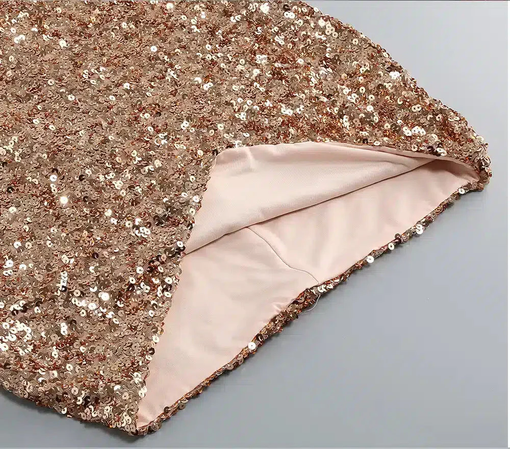 Robe Éclat Pailleté Cuivre – Image 3