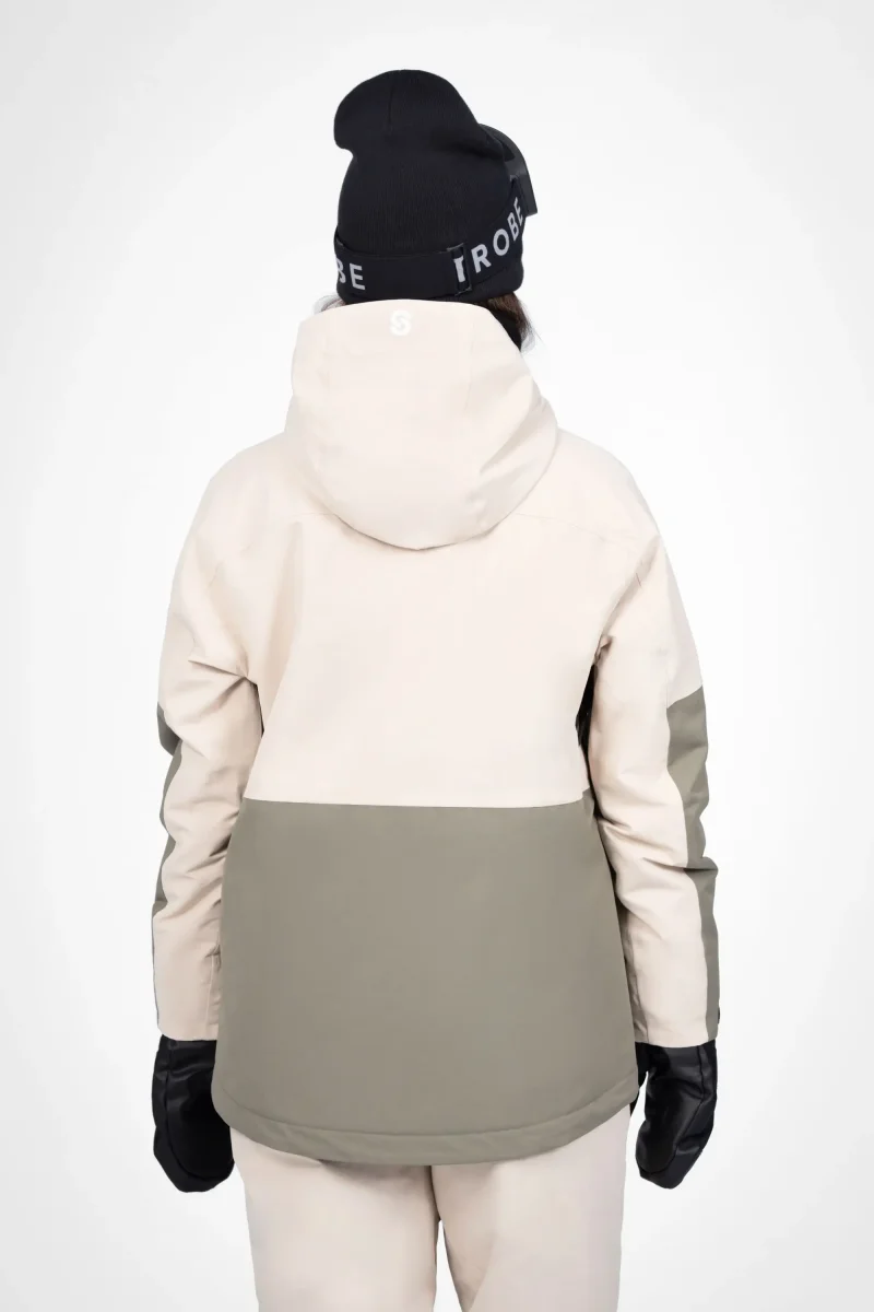 Veste de ski Lynx Lt Beige/Smoke Green – Femmes – Image 4