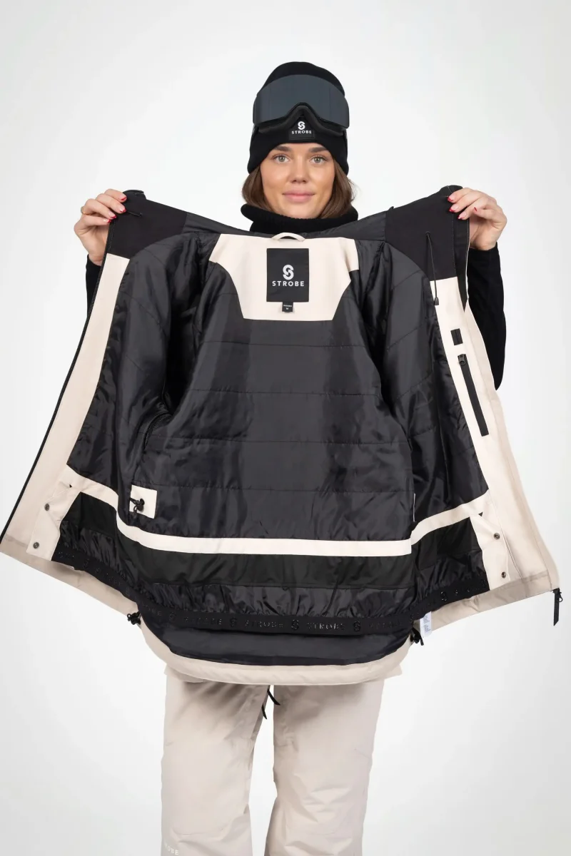 Veste de ski Lynx Lt Beige/Smoke Green – Femmes – Image 7