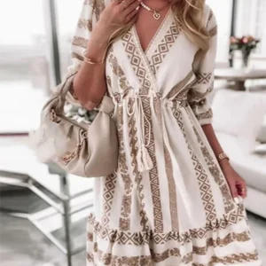 Nathalie - Robe Bohème D'Été Chic