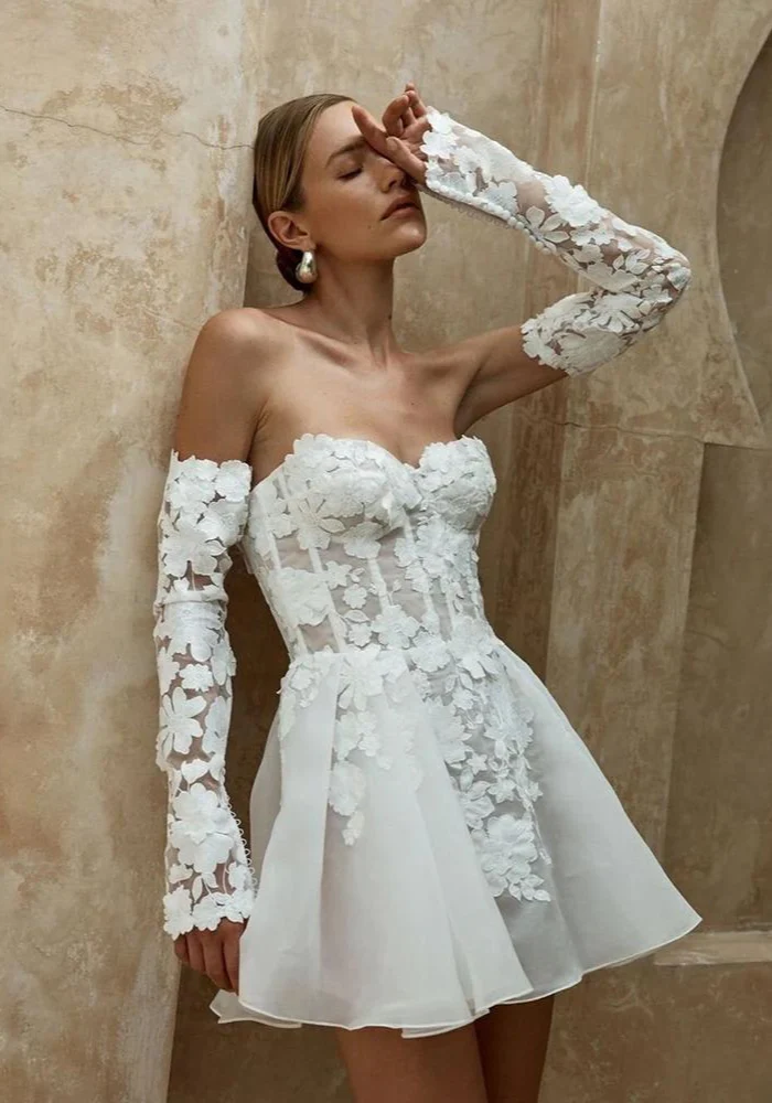 Robe bustier mariage civil – Image 4