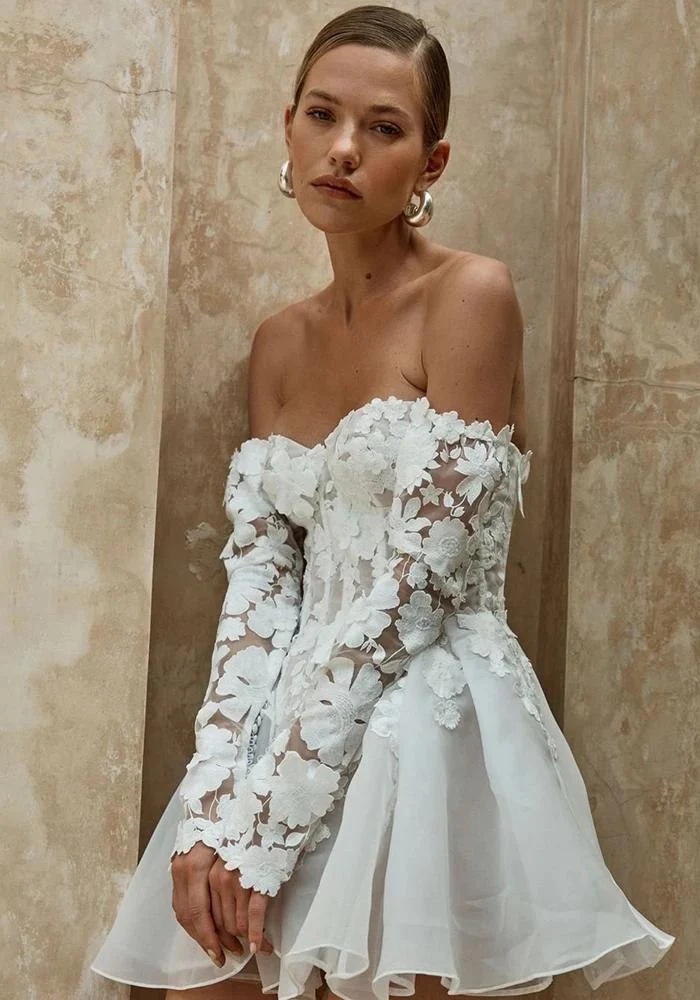 Robe bustier mariage civil – Image 3