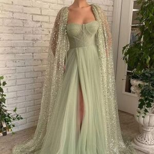 Robe Bustier Vert Sauge