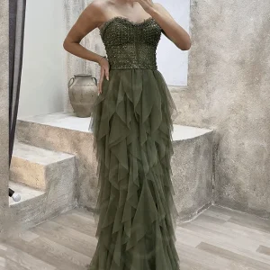 Robe Cérémonie Vert Sapin