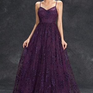 Robe Demoiselle D'Honneur Dentelle Longue