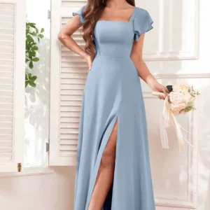 Robe Demoiselle D'Honneur Dusty Blue