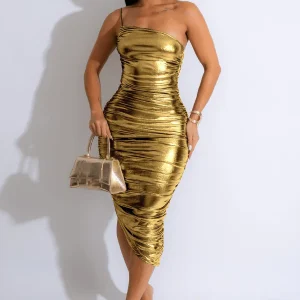 Robe Demoiselle D'Honneur Gold