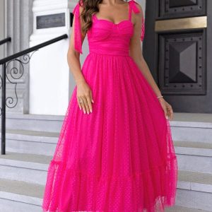 Robe Demoiselle D'Honneur Rose Bonbon
