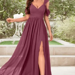 Robe Demoiselle D'Honneur Rose Cannelle