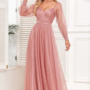 Robe Demoiselle D'Honneur Rose Gold