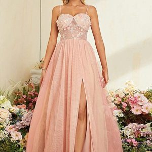 Robe Demoiselle D'Honneur Rose Peche