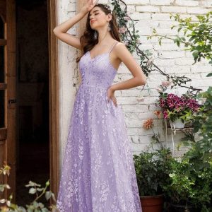 Robe Dentelle Lilas