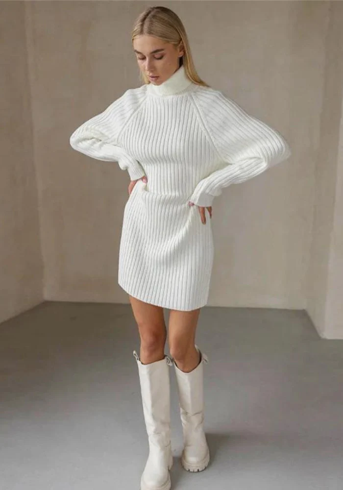 Robe d'hiver col roulé – Image 7