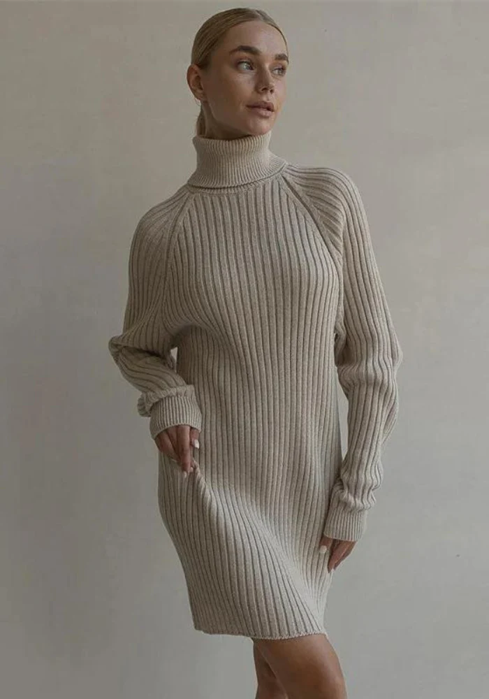Robe d'hiver col roulé – Image 2