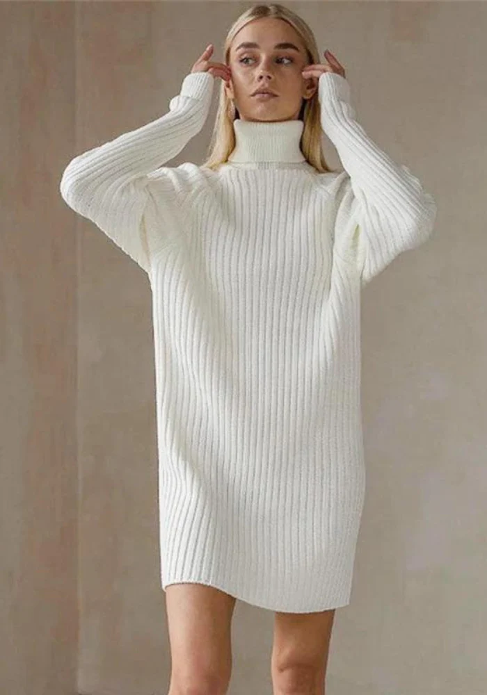 Robe d'hiver col roulé – Image 6