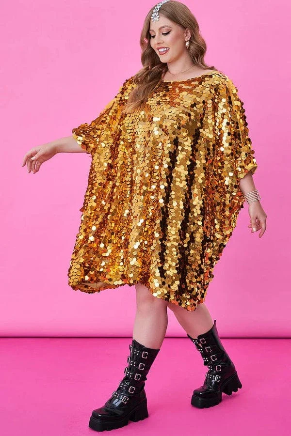 Robe Dorée Grande Taille – Image 5