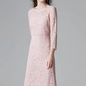 Robe Empire Rose Poudré