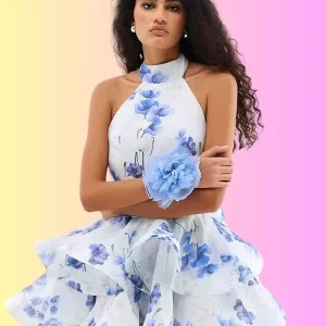 Robe Fleurie Épaules Dénudées