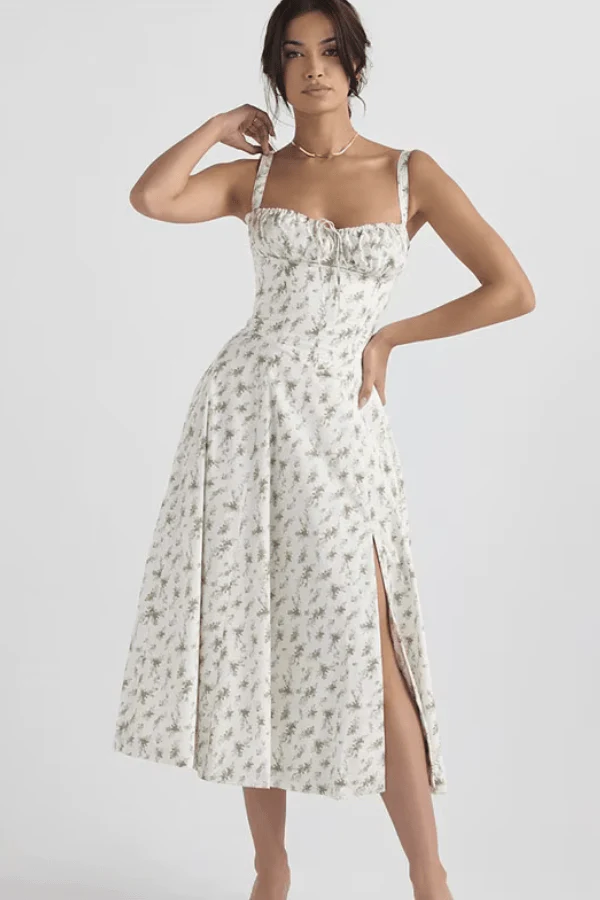 Robe Fleurie Fendue – Image 2