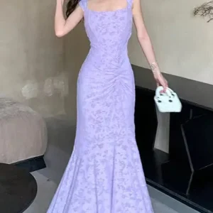 Robe Fleurie Lilas