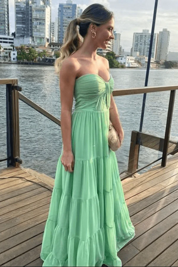 Robe Fluide Vert D Eau – Image 3