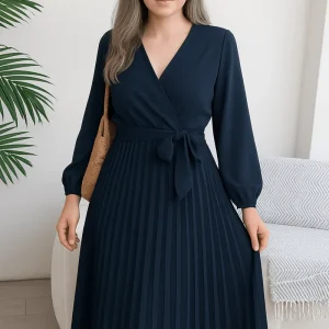 Robe Fourreau Bleu Marine