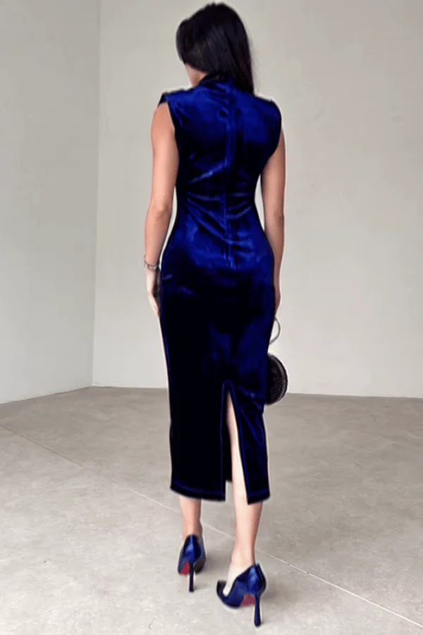 Robe Fourreau Bleu Roi – Image 3