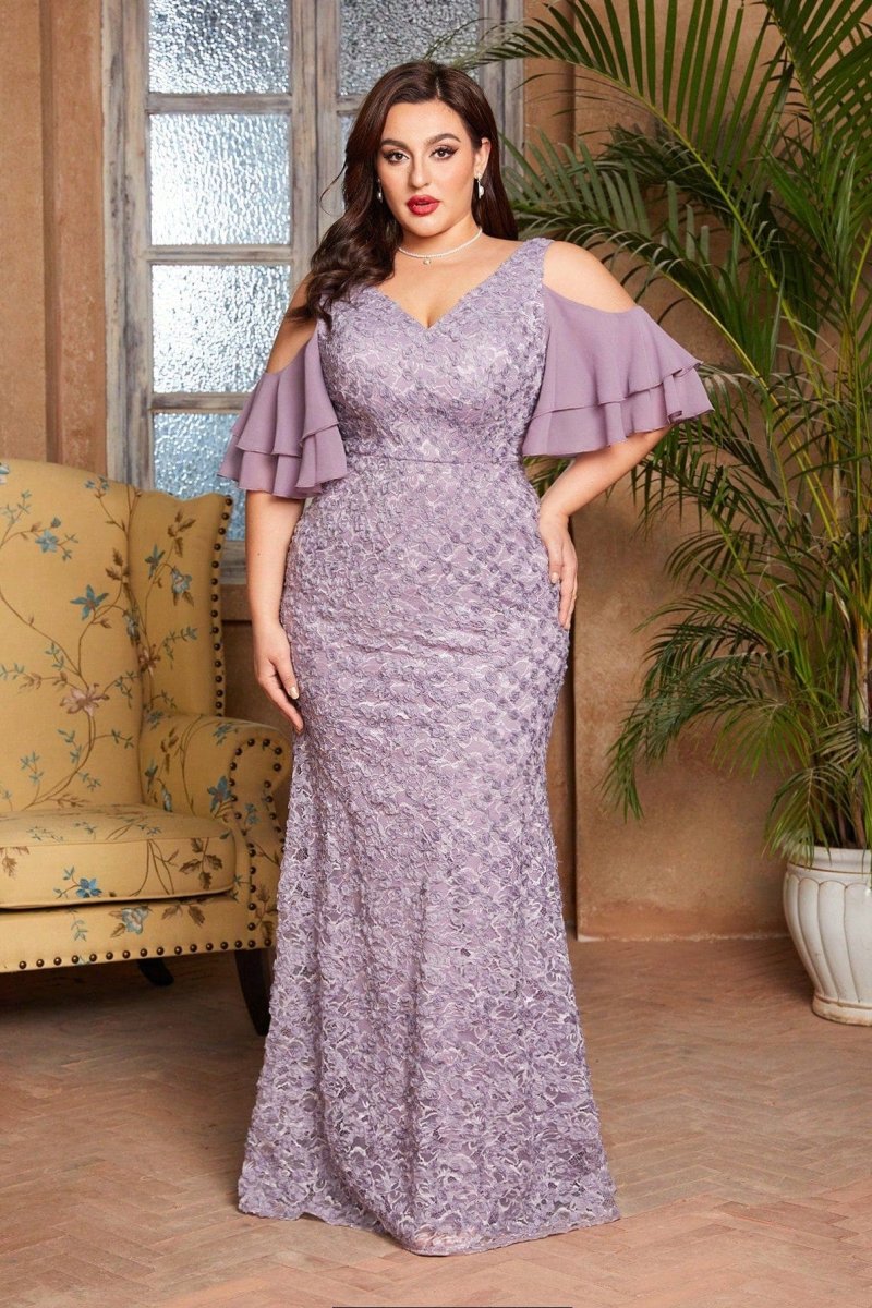 Robe Lilas Grande Taille