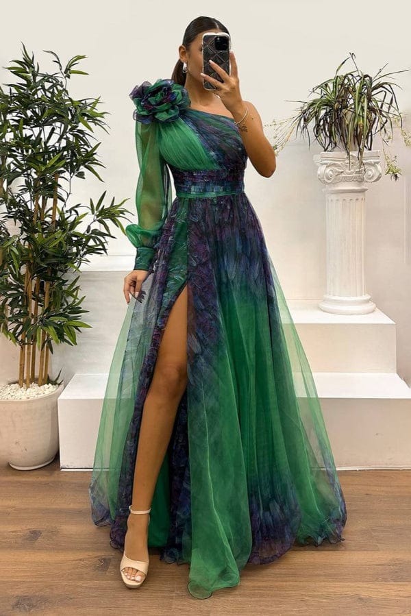 Robe Longue Asymetrique Fendue – Image 2