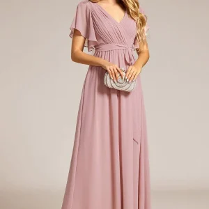 Robe Longue Rose Poudré