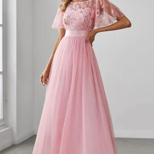 Robe Mariage Civil Rose Pale