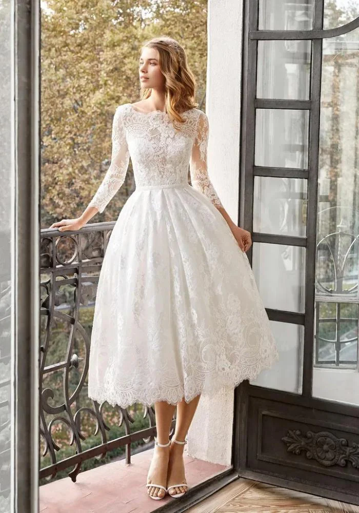 Robe midi mariage civil – Image 2