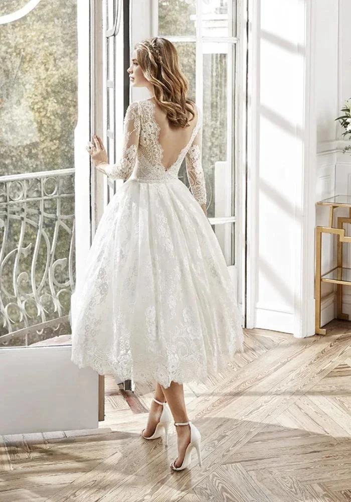 Robe midi mariage civil – Image 3