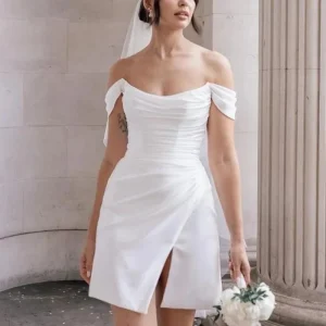 Robe vintage mariage civil invite