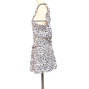 Seconde Main - Robe à motifs bleu et blanc dos nu 76 - L'Amusée