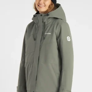 Veste de ski Aura Smoke Green – Femmes