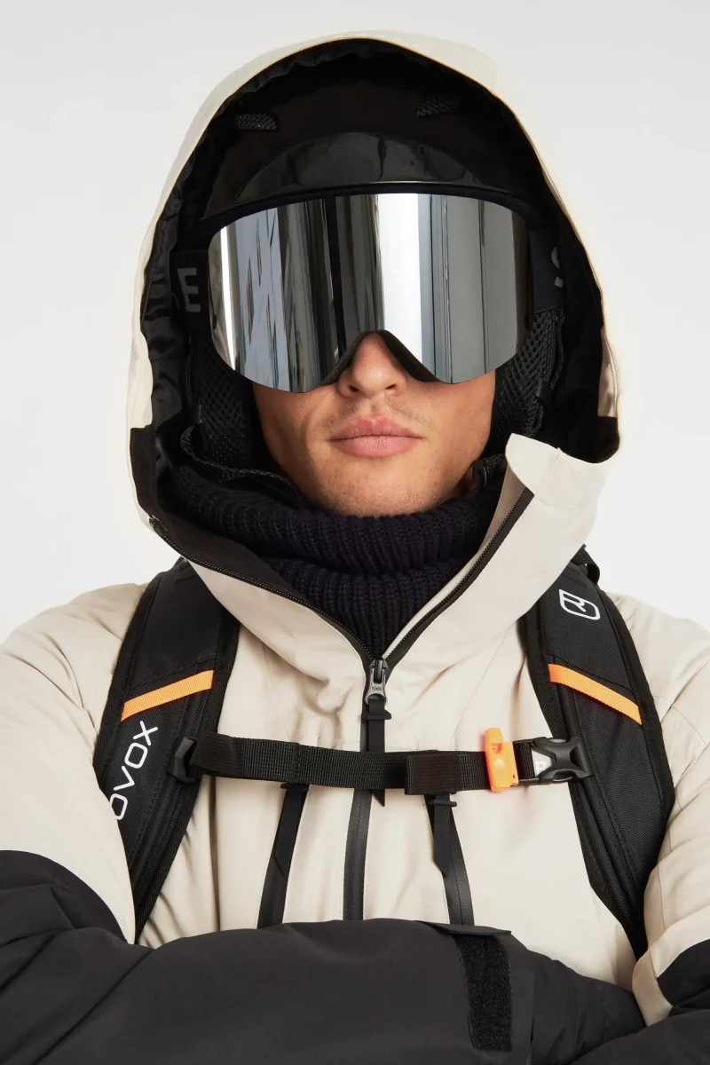 Veste de ski Lynx Lt Beige – Hommes – Image 8