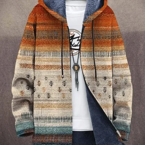 Maxime - Cardigan Capuche Maille Élégance Décontractée Homme