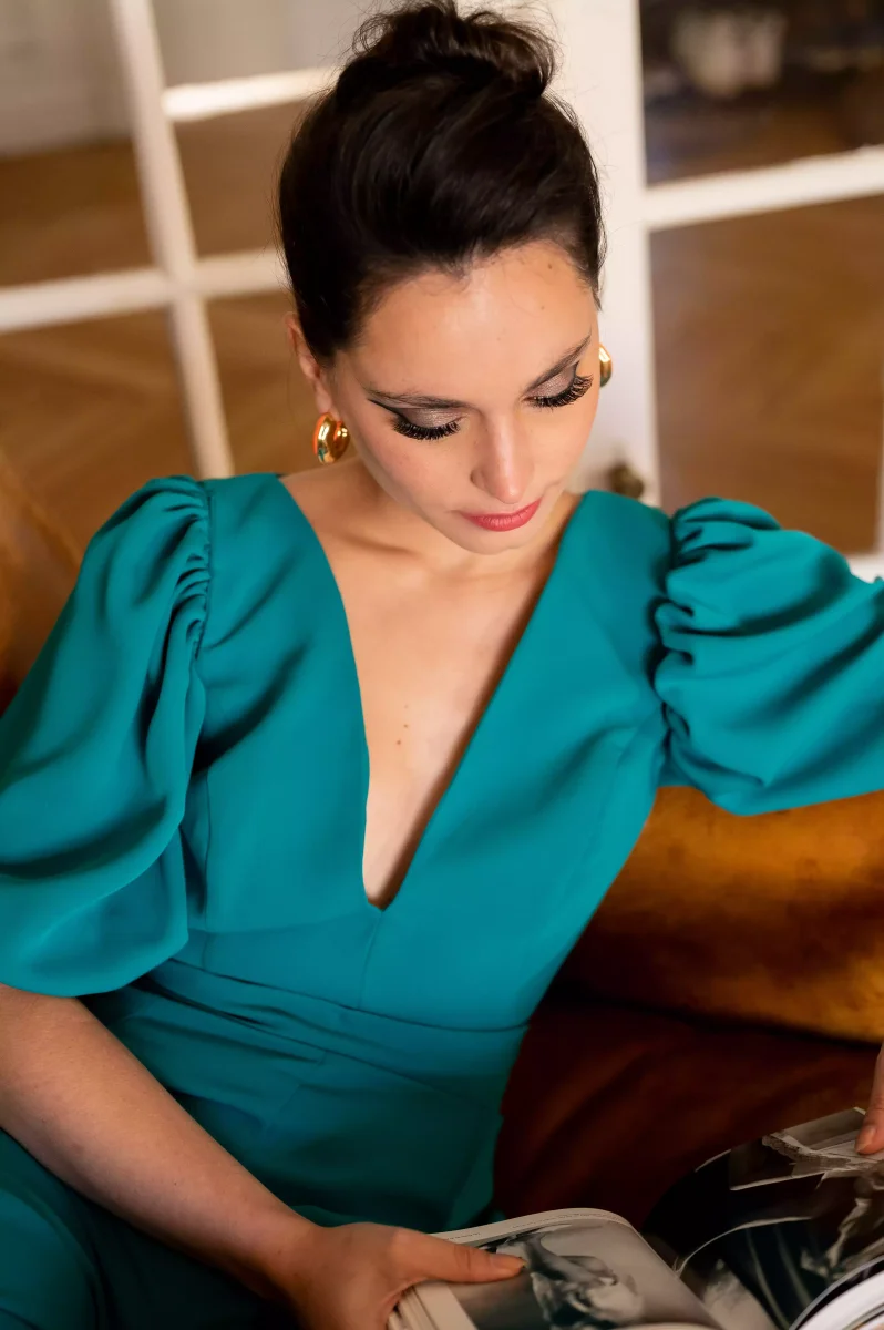 La Téméraire unie vert canard – Image 4